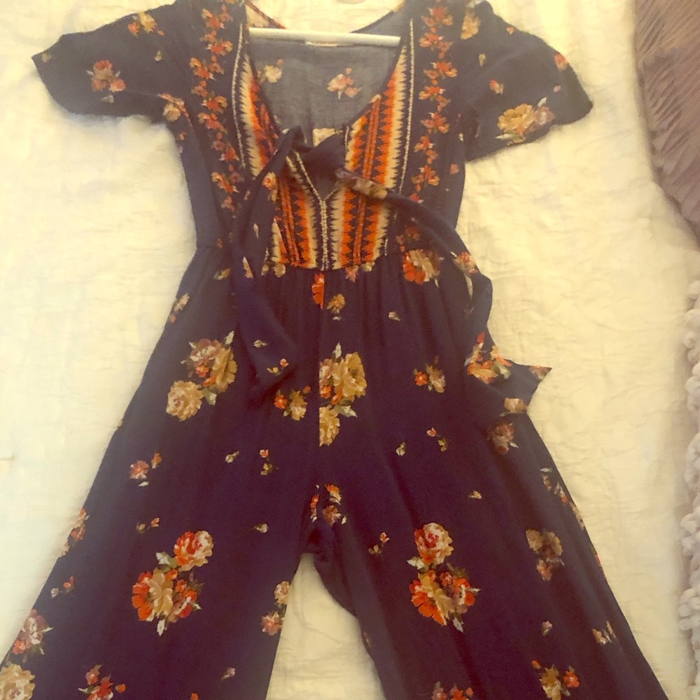 Boho fall color jumpsuit
